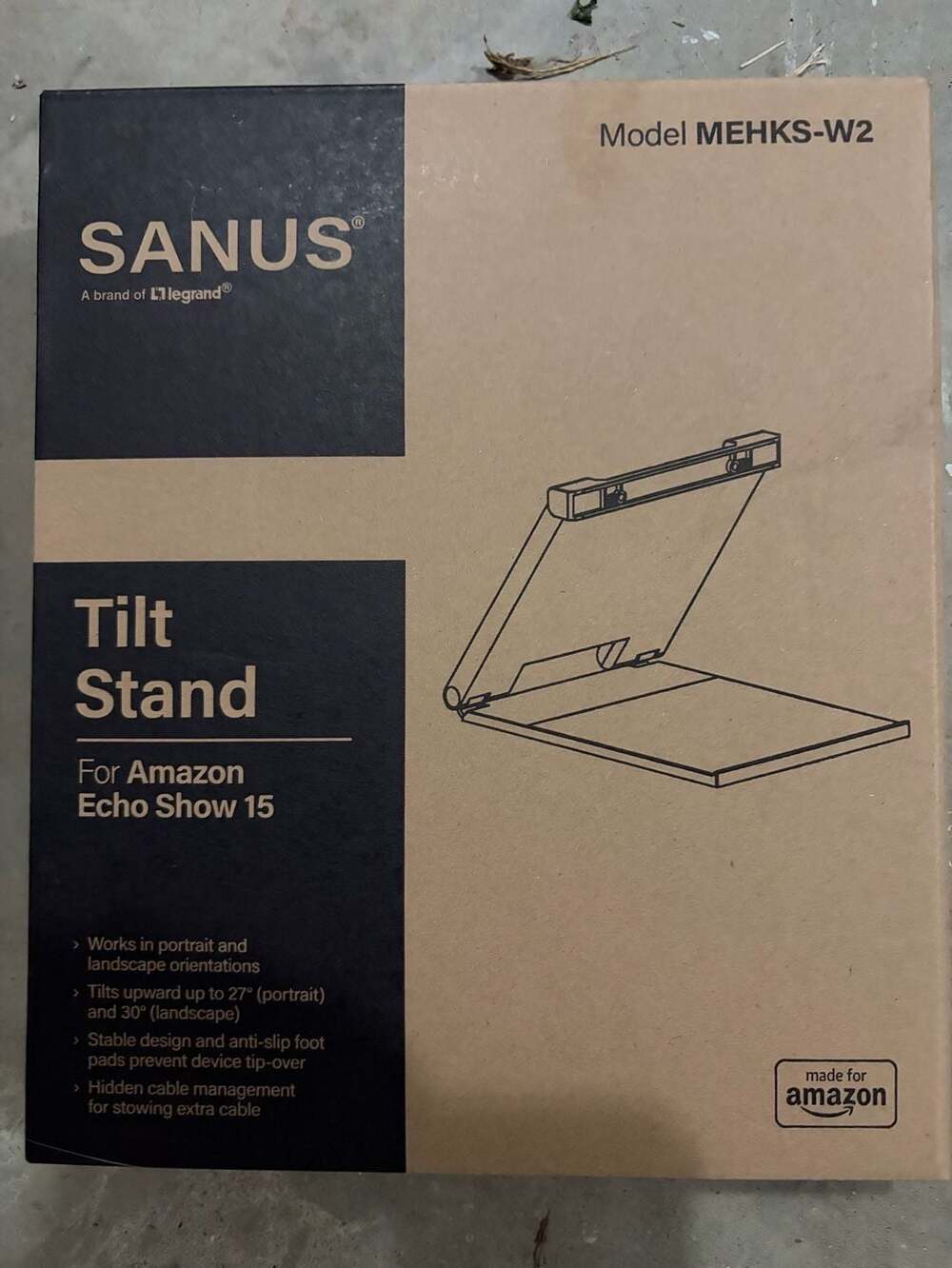 Sanus - Tilt Stand For Amazon Echo Show 15